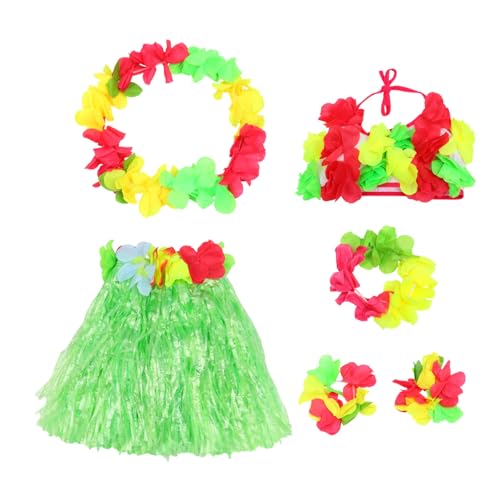 Garneck Hawaii Kostüm Set Sommer Grasrock mit Armbändern Elastischem Bustier Halskette und Stirnband Praktische Verkleidung für Strandpartys Bühnenauftritte und Festivals Einheitsgröße Garneck Hawaii Kostüm Set Sommer Grasrock mit Armbändern Elastischem Bustier Halskette und Stirnband Praktische Verkleidung für Strandpartys Bühnenauftritte und Festivals Einheitsgröße von Garneck