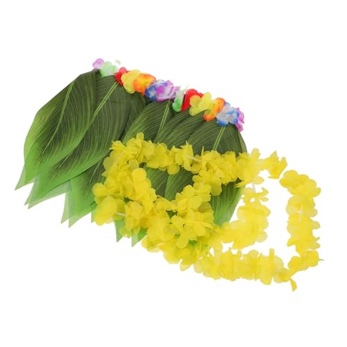 Garneck Hawaiian Kostüm Damen Luau mit Blüten-halskette und Tropischem Grasrock Leichtes Strapazierfähiges Party Outfit für Sommer Strandfest und Hawaii Mottoparty Garneck Hawaiian Kostüm Damen Luau mit Blüten-halskette und Tropischem Grasrock Leichtes Strapazierfähiges Party Outfit für Sommer Strandfest und Hawaii Mottoparty von Garneck