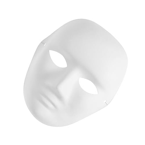 Garneck Herren DIY Porträtmaske Leere Weiße Malmaske Vollgesicht Kostüm Für Erwachsene Für Karneval Halloween Basteln Und Kreative Aktivitäten Garneck Herren DIY Porträtmaske Leere Weiße Malmaske Vollgesicht Kostüm Für Erwachsene Für Karneval Halloween Basteln Und Kreative Aktivitäten von Garneck