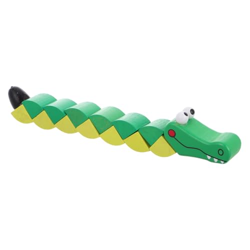 Garneck Hölzernes Krokodil drehendes Holzspielzeug Lernspielzeug aus Holz für Lernen Aktivitätsblöcke für Drehbares Bauspielzeug Puzzle- Garneck Hölzernes Krokodil drehendes Holzspielzeug Lernspielzeug aus Holz für Lernen Aktivitätsblöcke für Drehbares Bauspielzeug Puzzle- von Garneck