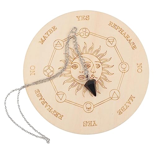 Garneck Holz Pendelbrett mit Stabiles Tragbares Wahrsagebrett für Metaphysische Botschaften Leichtes Witch Altar Zubehör Grün Schwarz Vielseitig für Spiritualität und Dekoration Garneck Holz Pendelbrett mit Stabiles Tragbares Wahrsagebrett für Metaphysische Botschaften Leichtes Witch Altar Zubehör Grün Schwarz Vielseitig für Spiritualität und Dekoration von Garneck