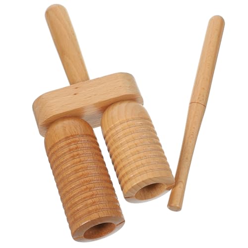 Garneck Holz Rhythmusblock für Percussion Instrument aus Holz mit Schlägel für Anfänger Fördert Musikalisches Interesse und Lernspaß Geeignet für Musikspiele und Auftritte von Garneck