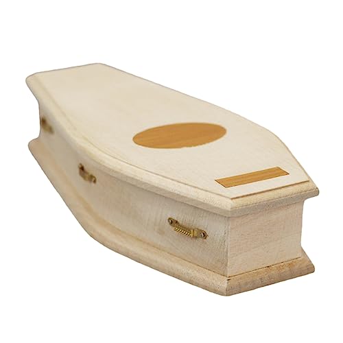 Garneck Holzsarg Für Puppenhaus Unvollendetes DIY Mini Möbelstück Für Kreative Dekoration Für Halloween Und Fantasievolle Projekte Glatte Oberfläche Und Sichere Nutzung von Garneck