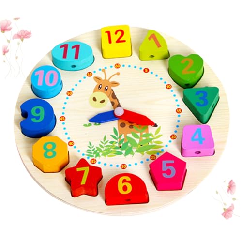 Garneck Holzsortieruhr mit Bunten Lernspielzeug für Fördert Farben Formen und Zahlenkenntnisse für Frühkindliche Entwicklung für Jungen Garneck Holzsortieruhr mit Bunten Lernspielzeug für Fördert Farben Formen und Zahlenkenntnisse für Frühkindliche Entwicklung für Jungen von Garneck