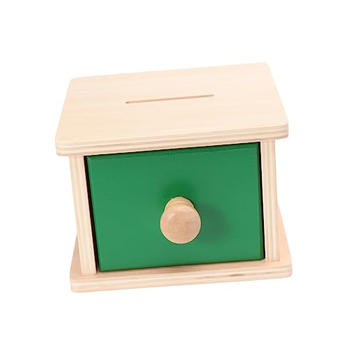 Garneck Holzspielzeug für Hand Augen Koordination Münzwurfbox im Montessori Stil für Lernspielzeug Geburtstag und Besondere Anlässe Leicht und Praktisch von Garneck