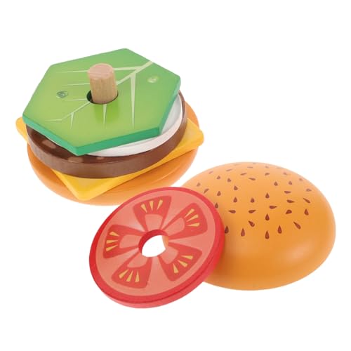 Garneck Holzspielzeug für Lernspielzeug Hamburger Form Feinmotorik und Kognitiven Fähigkeiten Rollenspielzeug für Jungen Garneck Holzspielzeug für Lernspielzeug Hamburger Form Feinmotorik und Kognitiven Fähigkeiten Rollenspielzeug für Jungen von Garneck