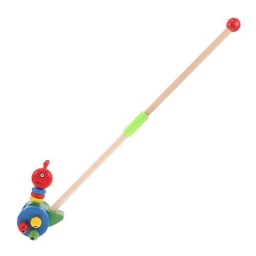 Garneck Holzwagen Cartoon-Kleinkind-Trolley- Ziehspielzeug Für Kleinkinder 1-3 Schiebespielzeug Für Kleinkinder Schieben Push - Walker- Hölzern von Garneck