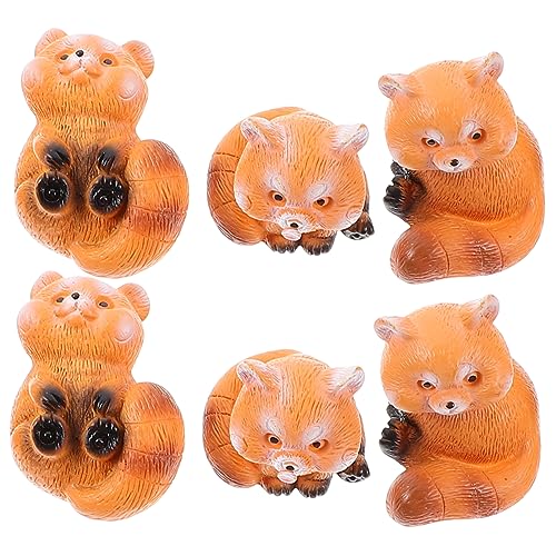 Garneck Hübsches Panda-Ornament-Set 6 Miniatur-Panda-Figuren Für Dekorative Zwecke Garneck Hübsches Panda-Ornament-Set 6 Miniatur-Panda-Figuren Für Dekorative Zwecke von Garneck
