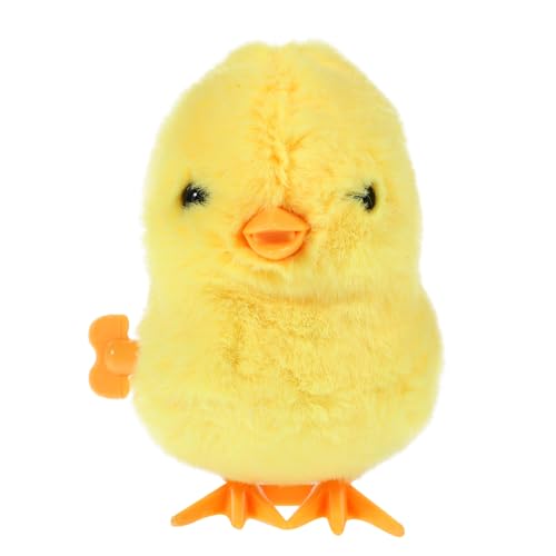 Garneck Hüpfendes Hühnerspielzeug Chicken Toy Aufziehbares Huhn Kreatives Huhn Aufziehküken Fuchs Kreatives Entzückendes springendes Hühnerspielzeug Plastik Yellow von Garneck
