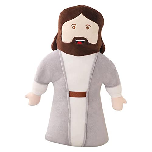 Garneck Jesus Plüschkissen Weiche Jesus Stoffpuppe Als Dekoration Für Zuhause Christliches Für Religöses Kissen Für Schlafzimmer Und Wohnzimmer von Garneck