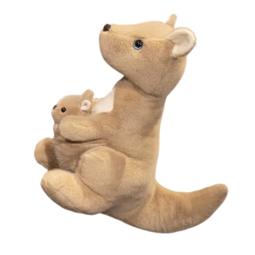 Garneck Känguru Für Mutter Und Sohn Tierplüsch Kleinkindpuppe Weiches Stofftier Plüschkänguru Plüschtier Für Party Flauschiges Tierplüschtier Pp Baumwolle Khaki Garneck Känguru Für Mutter Und Sohn Tierplüsch Kleinkindpuppe Weiches Stofftier Plüschkänguru Plüschtier Für Party Flauschiges Tierplüschtier Pp Baumwolle Khaki von Garneck