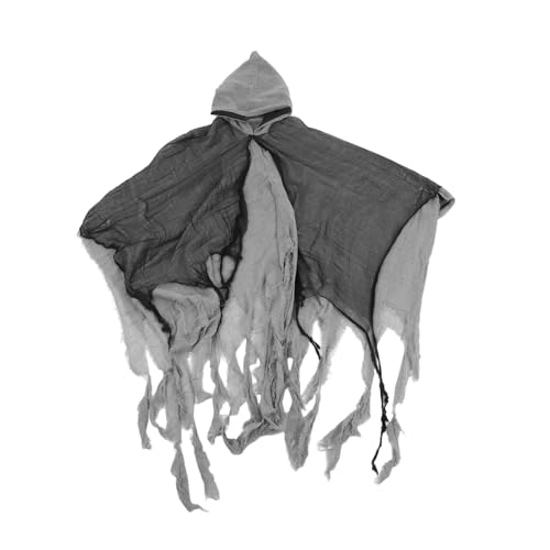 Garneck Kapuzenumhang mit Cape für Horror Soul Reaper Cosplay Vielseitiger Grusel Umhang für Halloween Partys und Gruselige Dekorationen Garneck Kapuzenumhang mit Cape für Horror Soul Reaper Cosplay Vielseitiger Grusel Umhang für Halloween Partys und Gruselige Dekorationen von Garneck