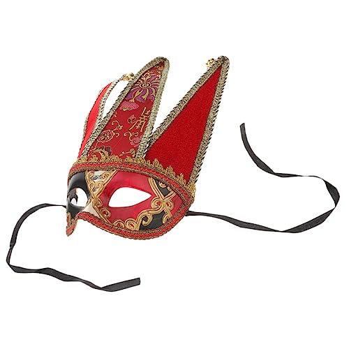 Garneck Karneval Maske für Halloween Venezianische Halbmaske für Kostümpartys Langlebiges Maskerade Zubehör für Mottopartys und Fotoshootings von Garneck