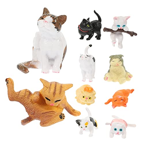 Garneck Katzen Figuren Katzenfiguren Aus Realistische Katzenmodelle Für Dekoration Katzenliebhaber Und Ideal Für Zuhause Büro Und Garten von Garneck