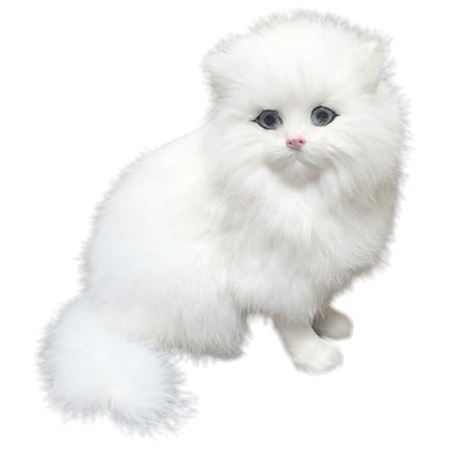 Garneck Katzenmodelle Cutie Cats weihnchtsdeko Katzen spielsachen Katzenaccessoire für Katzen zubehör gefälschtes Katzenspielzeug Simulationskatzenpuppe Synthetisches Fell Weiß Garneck Katzenmodelle Cutie Cats weihnchtsdeko Katzen spielsachen Katzenaccessoire für Katzen zubehör gefälschtes Katzenspielzeug Simulationskatzenpuppe Synthetisches Fell Weiß von Garneck