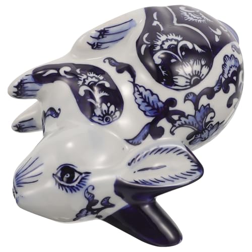 Garneck Keramik hasenfigur im Chinesischen Stil Vintage Hase Deko Kreative Blaue Porzellan Statue für Wohnzimmer Schlafzimmer Garten Osterdekoration Niedliche Hasenfigur aus Keramik Garneck Keramik hasenfigur im Chinesischen Stil Vintage Hase Deko Kreative Blaue Porzellan Statue für Wohnzimmer Schlafzimmer Garten Osterdekoration Niedliche Hasenfigur aus Keramik von Garneck