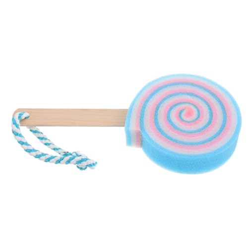Garneck Kinder Bad Schwamm Lollipop Form Weicher Körperwaschschwamm Lollipops Bad Bad Kinderbad Dusche Schwamm Pouf Loofah Bunte Cartoon Body Scrubber von Garneck