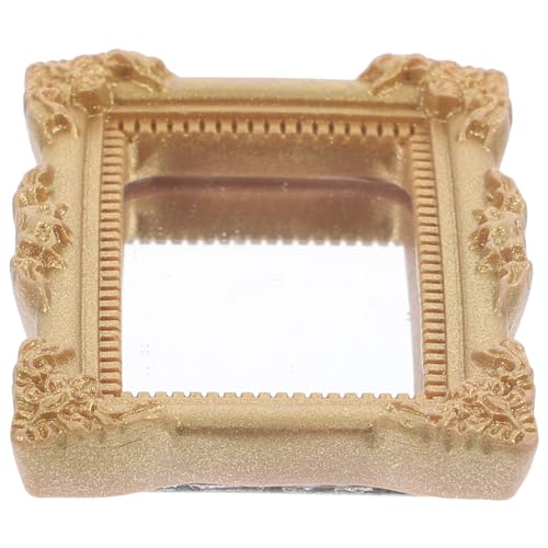 Garneck Klassischer Mini-Spiegel Deko Puppenhauszubehör Spiegelspielzeug Für Puppenhaus Mini -Spiegel Miniaturspiegel Mini-Spiegel-kit Puppenhaus Miniaturen Harz Golden Garneck Klassischer Mini-Spiegel Deko Puppenhauszubehör Spiegelspielzeug Für Puppenhaus Mini -Spiegel Miniaturspiegel Mini-Spiegel-kit Puppenhaus Miniaturen Harz Golden von Garneck