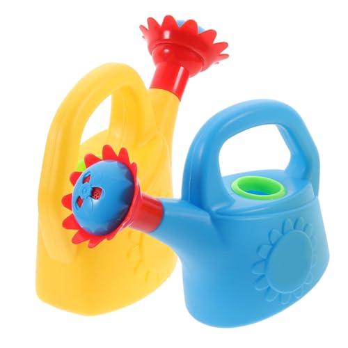 Garneck Kleine Gießkanne Aus Robustem Kunststoff - 2er Set - Ideal Für Spielplatz Strand Und Garten Fördert Das Mit Wasser Und Sand Für Drinnen Und Draußen von Garneck