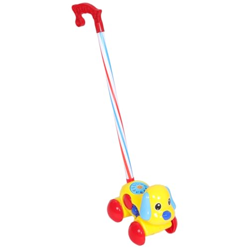 Garneck Kleinkind-Kinderwagen Laufendes Kleinkind ziehen Walking Toy Lauflernhilfe mit Rädern Lauflernhilfen für Jungen Gehhilfe aus Holz Babyauto Kunststoff von Garneck