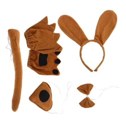 Garneck Kopfband Fliege Nase Handschuhe Niedliche Tier Cosplay Dekoration für Halloween Kostümparty und Rollenspiele Garneck Kopfband Fliege Nase Handschuhe Niedliche Tier Cosplay Dekoration für Halloween Kostümparty und Rollenspiele von Garneck