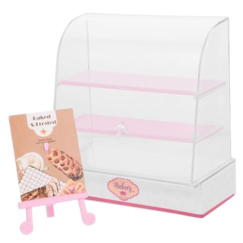 Garneck Kuchenschrank Für Puppenhaus Vitrine Mit Zufälligem Zubehör Für DIY Minihäuser Und Kreative Spielwelten von Garneck