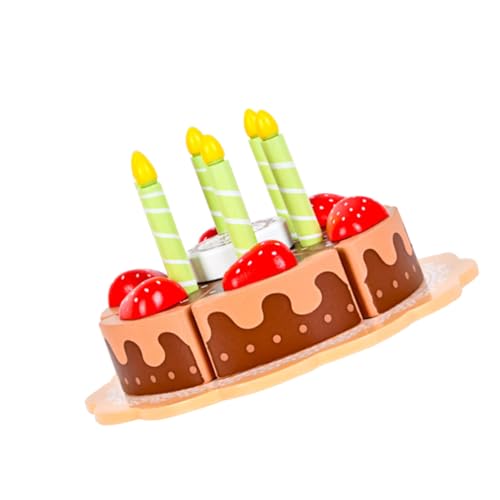 Garneck Küchenrollenspiel Holz Kuchen für Interaktives Torten für Geburtstagsfeiern zum Kindertag Hochwertiges Holz Langlebig und Sicher Garneck Küchenrollenspiel Holz Kuchen für Interaktives Torten für Geburtstagsfeiern zum Kindertag Hochwertiges Holz Langlebig und Sicher von Garneck