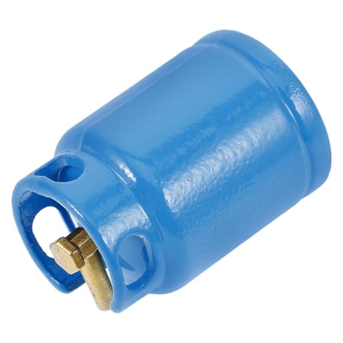 Garneck Küchenzubehör Modellmöbel Mini Puppe Kleiner Gastank Modell Puppenhaus Miniatur Puppenhauszubehör Dekoration Mini Gasflasche Modell Gasflasche Mini Blaue Legierung von Garneck