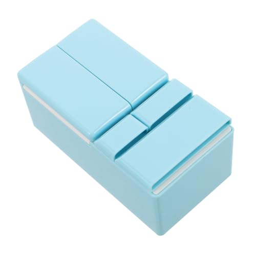 Garneck Kühlschrank-Modellspielzeug Puppenhaus mini kühlschrank Miniaturmöbel für Puppenhäuser winzig Szene Kühlschrank klein für Zimmer Miniaturartikel Mini-Küche Plastik Himmelblau von Garneck