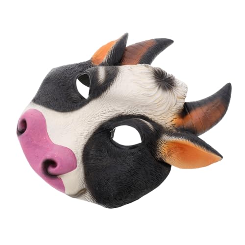Garneck Kuhkopf Maske für Halloween und Cosplay Tier Maske für Maskeraden Lustige Fotorequisiten und Party Zubehör Wiederverwendbar und Komfortabel für Veranstaltungen und Streiche von Garneck