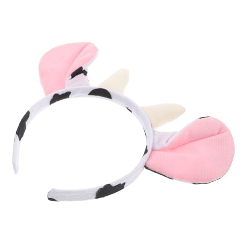 Garneck Kuhohren Haarreif mit Horn für Mädchen Süßes Tierkostüm Zubehör für Partys Cosplay und Halloween Sicheres Tragen und Langlebiges Design für von Garneck