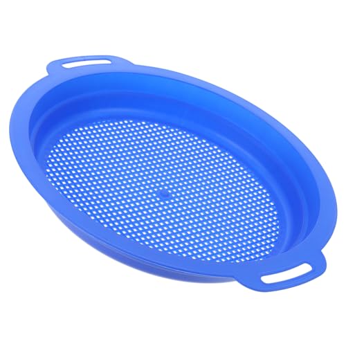 Garneck Kunststoffschirm Sandsieb Aus Kunststoff Handspielzeug Für Sandfilter Sand Siebpfanne Strand Essentials Für Den Urlaub Sandsieb Für Den Strand Siebe Blue Plastik von Garneck