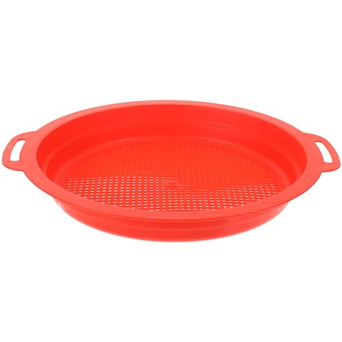 Garneck Kunststoffschirm Sieb Strand Bildschirm Sichter Klein Plastik Rot von Garneck