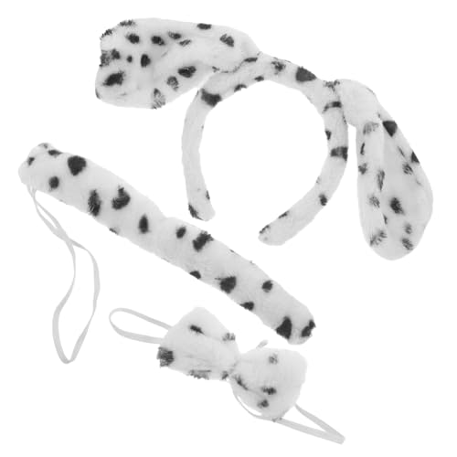 Garneck Kuscheliges Welpen Stirnband mit Schleife und Weiches Plüsch Kostüm für Tierisches Cosplay Accessoire für Fasching Partys und Aufführungen von Garneck