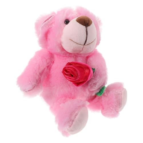 Garneck Kuscheltier Rosa Bär Mit Plüsch Spielzeug Für Valentinstag Geburtstagsgeschenk Und Besondere Anlässe Niedliches Sammlerstück Aus Weich Und Bequem von Garneck
