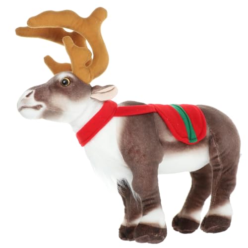 Garneck Kuscheltier Weihnachtsdeko Niedlicher Plüsch Rentier für Weihnachten als oder Dekoration für Feiertagsfeiern Bringt Freude Zuhause von Garneck