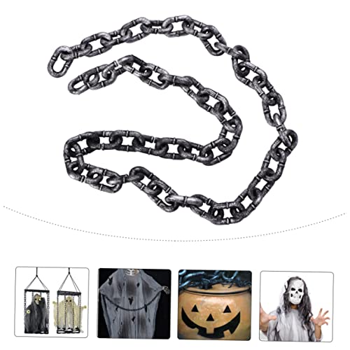 Garneck Lange Simulierte Eisenkette Leichte Rostfreie Kettenrequisite für Gruselige bei Halloween Feiern und Bühnenaufführungen von Garneck