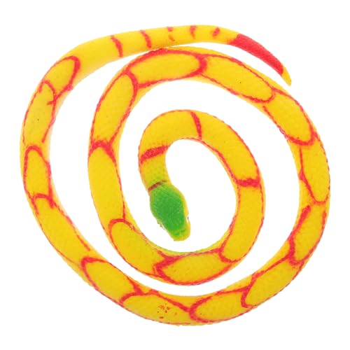 Garneck Lebendige Gefälschte Schlangendekoration Realistisches Schlangenmodell Aus Leichtem Material Für Halloween Streiche Gartenrequisiten Und Kreative Rollenspiele Lang von Garneck