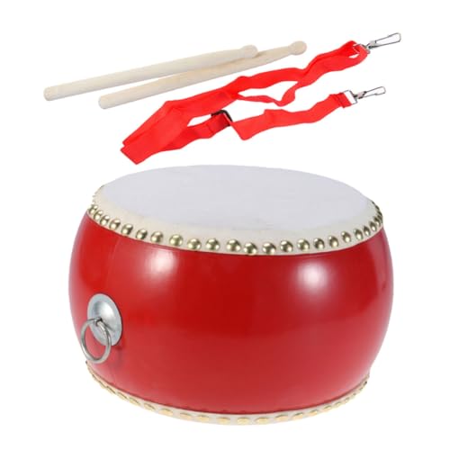 Garneck Leder Waist Drum für Musikinstrument mit Sticks und Riemen Pädagogisches Koordination und Musikfähigkeiten Musikspielzeug für Mädchen von Garneck