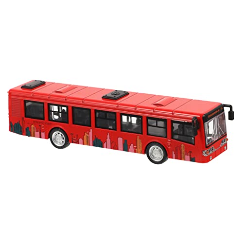 Garneck Legierungsbus Modellspielzeug Für Kleinkinder Kinderspielzeug Busmodell Für Spielzeugautos Zum Zurückziehen Spielzeugbus Zum Zurückziehen Kinderbus Simulation Stadtbus von Garneck