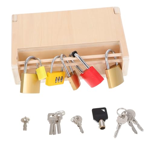 Garneck Lernspielzeug Für Die Früherziehung Sperren Richtungssperre Fluchtraumschlösser Kleines Zahlenschloss Vorhängeschlösser Mit Demselben Schlüssel Block Kleine Schlösser Holz Garneck Lernspielzeug Für Die Früherziehung Sperren Richtungssperre Fluchtraumschlösser Kleines Zahlenschloss Vorhängeschlösser Mit Demselben Schlüssel Block Kleine Schlösser Holz von Garneck