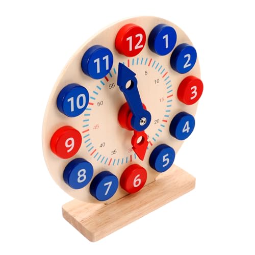 Garneck Lernuhr aus Holz Pädagogisches Zeitlernspielzeug mit Bunten Zahlen Sichere Robustes Holzspielzeug für Vorschulkinder Zahlen und Farbverständnis Garneck Lernuhr aus Holz Pädagogisches Zeitlernspielzeug mit Bunten Zahlen Sichere Robustes Holzspielzeug für Vorschulkinder Zahlen und Farbverständnis von Garneck