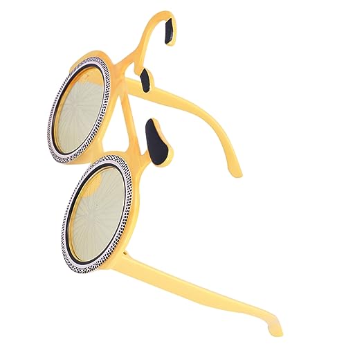 Garneck Lustige Fahrrad Partybrille Kreative Foto Requisite Leichte Spaßbrille für Geburtstag Halloween und Freundestreffen Einzigartiges Design für Vielseitige Anlässe von Garneck