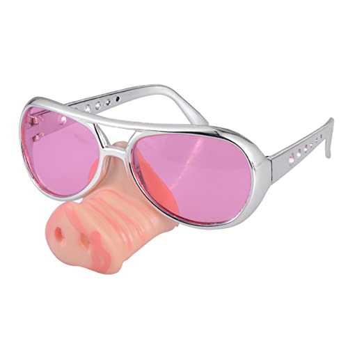 Garneck Lustige Halloween Schweinenase Sonnenbrille Originelle Party Sonnenbrille Für Kostümpartys Witzige Accessoires Für Verkleidungen Auffällige Brille Pink Für Erwachsene Und Garneck Lustige Halloween Schweinenase Sonnenbrille Originelle Party Sonnenbrille Für Kostümpartys Witzige Accessoires Für Verkleidungen Auffällige Brille Pink Für Erwachsene Und von Garneck