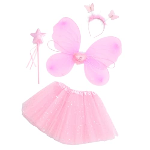 Garneck Mädchen Fee Kostüm Set Mit Glitzer Flügeln - Tutu Rock - Zauberstab Und Stirnband – Perfekt Für Schmetterling Kostüme Prinzessin Lillifee Und Kinderpartys Zu Halloween Und Garneck Mädchen Fee Kostüm Set Mit Glitzer Flügeln - Tutu Rock - Zauberstab Und Stirnband – Perfekt Für Schmetterling Kostüme Prinzessin Lillifee Und Kinderpartys Zu Halloween Und von Garneck