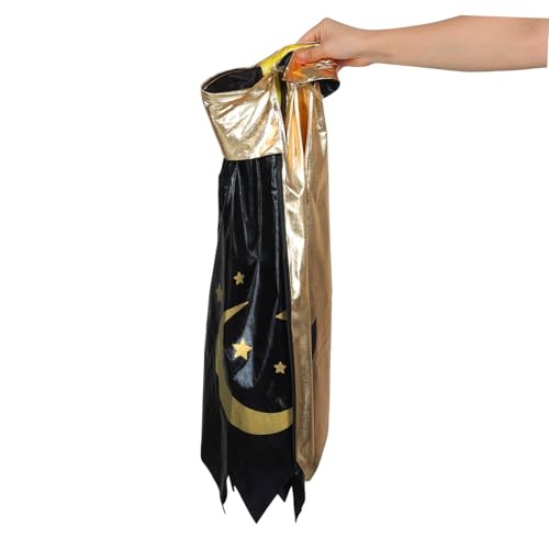 Garneck Magierkostüm Set mit Sternenprint Bequemer Atmungsaktiver Umhang und Faltbarer Hut für Halloween Geburtstagsfeiern und Rollenspiele Vielseitig Einsetzbar und Langlebig Garneck Magierkostüm Set mit Sternenprint Bequemer Atmungsaktiver Umhang und Faltbarer Hut für Halloween Geburtstagsfeiern und Rollenspiele Vielseitig Einsetzbar und Langlebig von Garneck