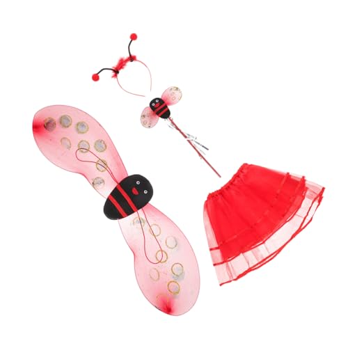 Garneck Marienkäfer Kostüm mit Flügeln Stirnband und Tüllrock Leichtes Bequemes Cosplay für Mädchen für Fasching Halloween und Kostümpartys Garneck Marienkäfer Kostüm mit Flügeln Stirnband und Tüllrock Leichtes Bequemes Cosplay für Mädchen für Fasching Halloween und Kostümpartys von Garneck