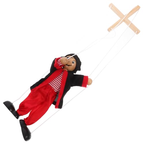 Garneck Marionettenspielzeug Kinderwagenpuppen Für Einhorn Zugschnurpuppe Zappelpirat Dinosaurier Handpuppen Bauchrednerpuppen Für Erwachsene Bauchrednerpuppen Für Erwachsene Holz von Garneck