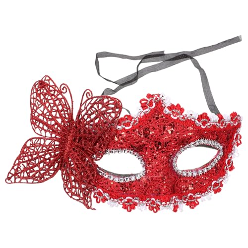 Garneck Maskerade Halbe Gesichtsmaske für Frauen Dekorative Spitzenmaske für Halloween und Partys Einstellbare Venezianische Maske für Cosplay und Karneval Garneck Maskerade Halbe Gesichtsmaske für Frauen Dekorative Spitzenmaske für Halloween und Partys Einstellbare Venezianische Maske für Cosplay und Karneval von Garneck