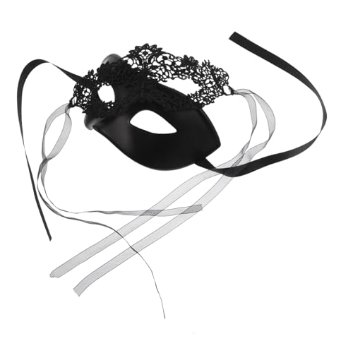 Garneck Masquerade Lace Mask Schwarze Vintage Halbgesichts Maske Langlebiges Spitzenmaterial Komfortabel für Ball Halloween Kostüm Accessoire Garneck Masquerade Lace Mask Schwarze Vintage Halbgesichts Maske Langlebiges Spitzenmaterial Komfortabel für Ball Halloween Kostüm Accessoire von Garneck